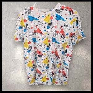 Knickerbocker vintage design  Geometric Tee 1980s tshirt